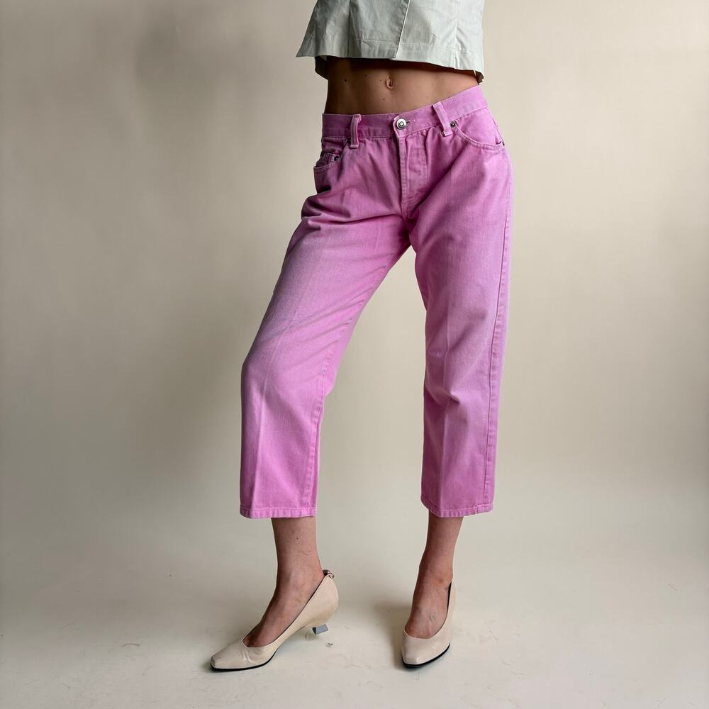 Billy Blues Bubble Gum Pink Cropped Jeans - Low Rise, Made in USA, Size 4